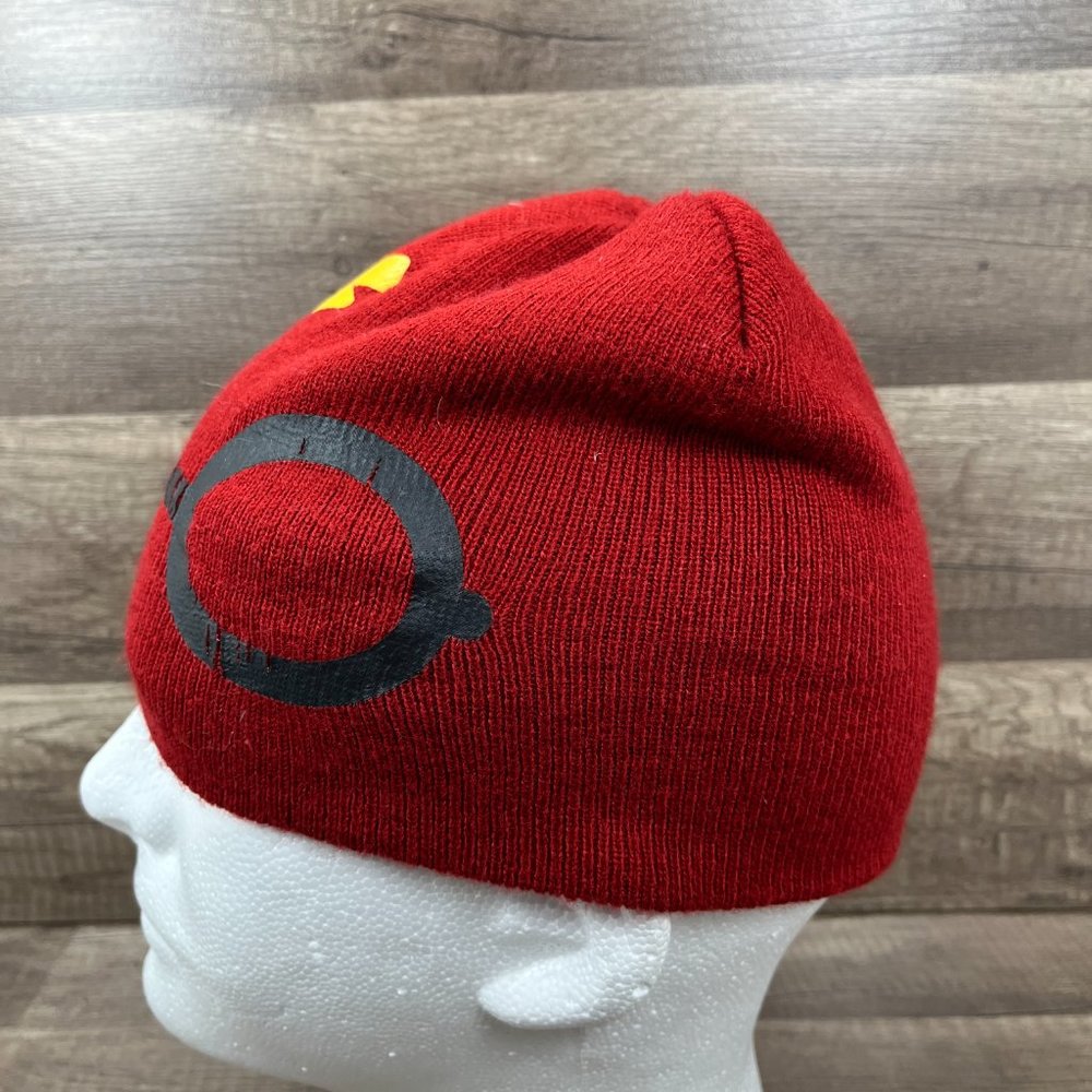 Harry Potter Beanie Winter Hat Maroon Youth One Size Wizard - Picture 2 of 8